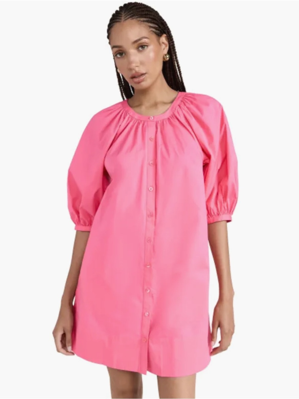 STAUD Mini Vincent Dress in Plumeria